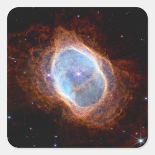 JWST James Webb Teleskop Southern Ring Nebel Quadratischer Aufkleber