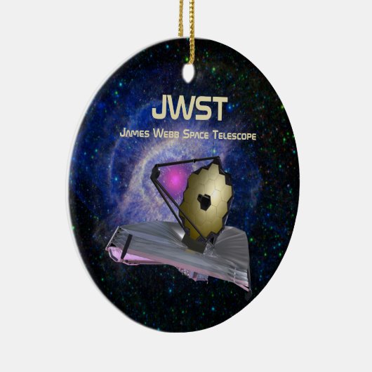 JWST mit Startdatum Keramik Ornament (Rechts)