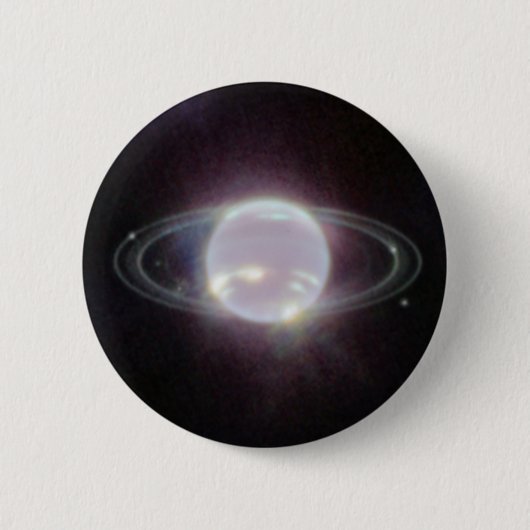 JWST Rings of Planet Neptune Button (Vorderseite)