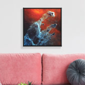 JWST-Säulen der NASA "Mid Infrared" Leinwanddruck (Insitu (Wohnzimmer))