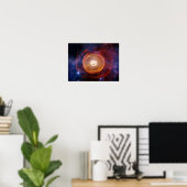 JWST Staub um Wolf-Rayet-Sterne Apep-System Poster (Heimbüro)