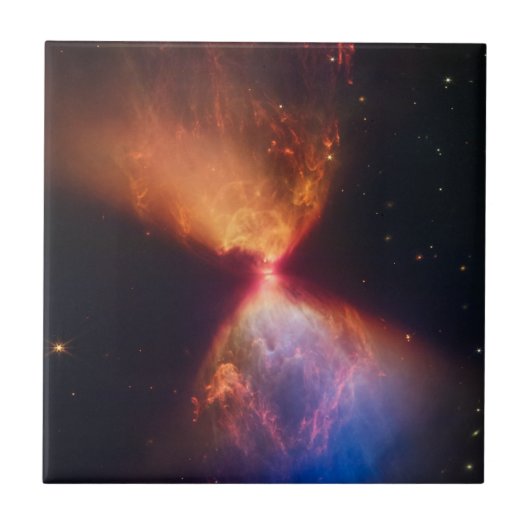 JWST-Uhrglas-Protosternbildung Fliese (Vorderseite)