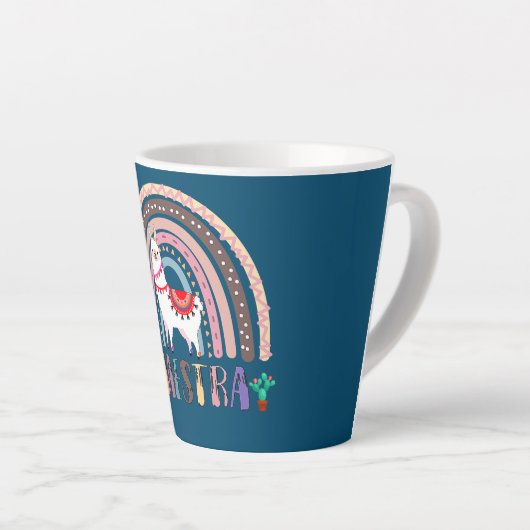 Jydo Rainbow Llama Maestra Lehrer Spanisch Milchtasse (Rechte Ecke)
