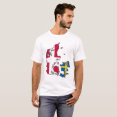 Jylland u. Fyn - Det rigtige Danmark T-Shirt (Vorne ganz)