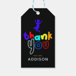 Jys Jump Neon Trampolin Geburtstagsgunst Geschenkanhänger