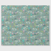 Jys Niedlich Jurassic Dinosaur Fossil Kindergeburt Geschenkpapier (Flach)