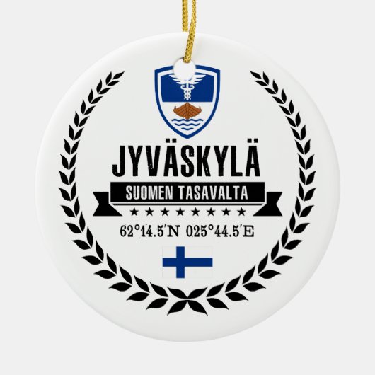 Jyväskylä Keramik Ornament (Vorne)