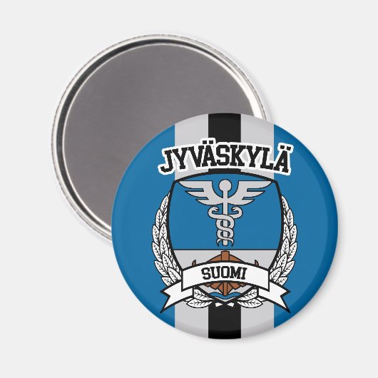 Jyväskylä Magnet (Vorderseite/Rückseite)