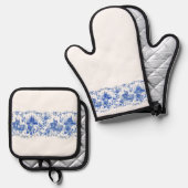 K01 OFENHANDSCHUH & Topflappen-Set (Vorderseite/Rückseite)