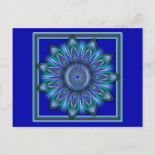 K111 Blauer Burst Postkarte