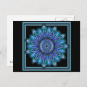 K111 Blue Burst Postkarte (Vorne/Hinten)