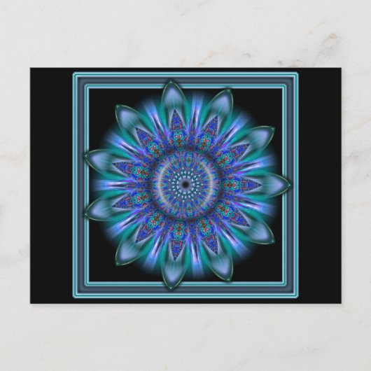 K111 Blue Burst Postkarte (Vorderseite)