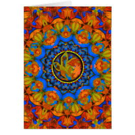 K185 Herbst auf Blue Abstrakt