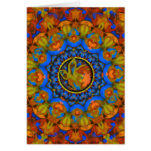 K185 Herbst auf Blue Abstrakt (Vorne)