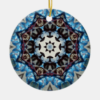 K186 Extravagantes Blaues Oktagon Keramikornament