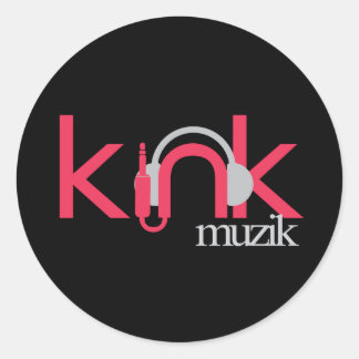 K1nkMuzik-Aufkleber Runder Aufkleber