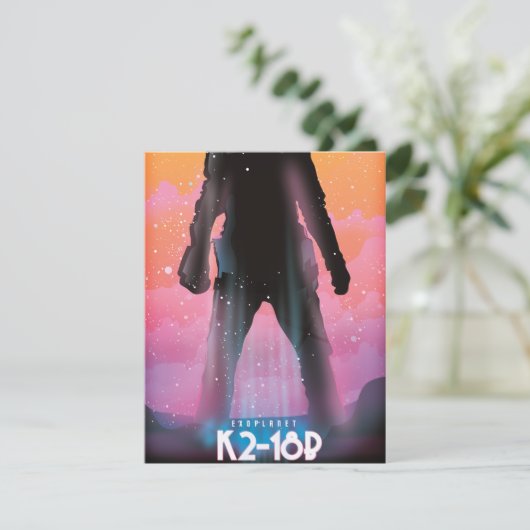 K2-18b Exoplanet Space Art (Stehend Vorderseite)