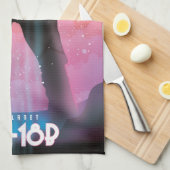 K2-18b Exoplanet Space Art Geschirrtuch (Viertel Falte)