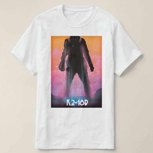 K2-18b Exoplanet Space Art T-Shirt (Design vorne)