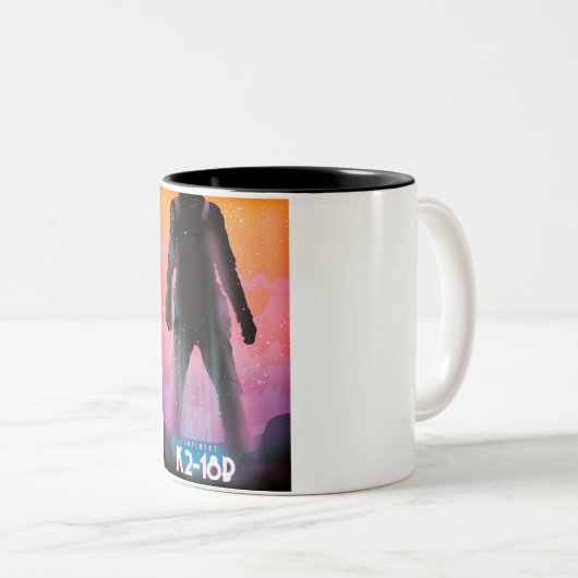 K2-18b Exoplanet Space Art Zweifarbige Tasse (VorderseiteRechts)