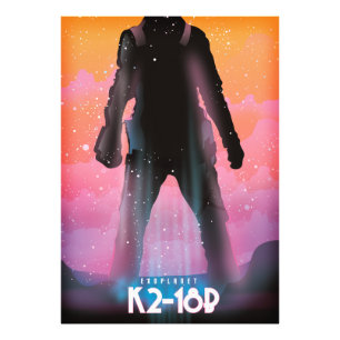 K2-18b Exoplanet Weltraumkunst Fotodruck