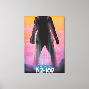 K2-18b Exoplanet Weltraumkunst Leinwanddruck