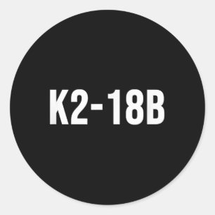 K2-18b Runder Aufkleber