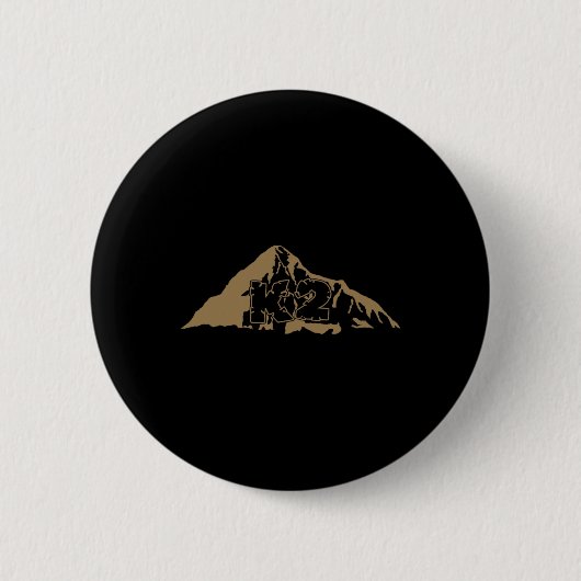 K2 - Bergsteigen Felsenkletterer Everest-Tee Button (Vorderseite)