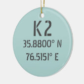 K2 Breite und Länge Keramik Ornament (Links)