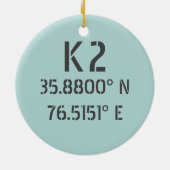 K2 Breite und Länge Keramik Ornament (Hinten)