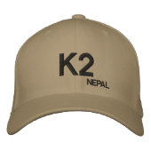 K2 Mountain Nepal Custom Hat Bestickte Kappe (Vorderseite)