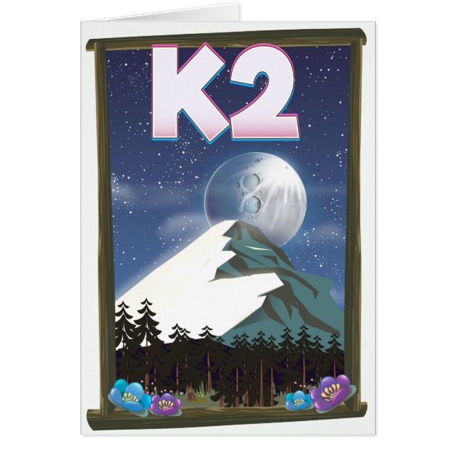 K2 Mountain Travel Poster (Vorne)