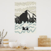 K2 Mountain Travel Poster (Küche)