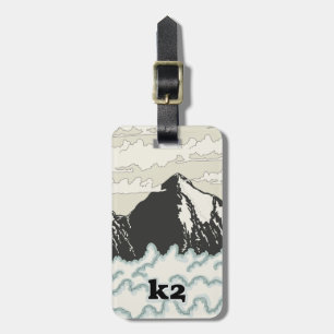 K2 Mountain Travel Poster Gepäckanhänger