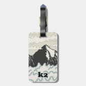 K2 Mountain Travel Poster Gepäckanhänger (Rückseite vertikal)