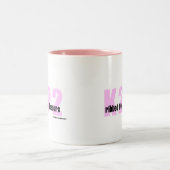 K2P2 mit Rippen versehen für ihre Vergnügens-Waren Zweifarbige Tasse (Mittel)