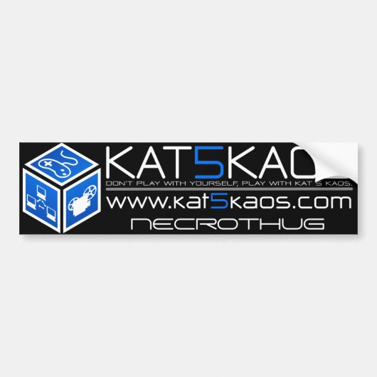 K5K Blau-Autoaufkleber Autoaufkleber (Vorne)