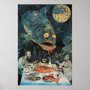 K84 Gluttony Illustration von Tove Jansson Poster