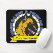 K9 Belgier Malinois Mousepad (Mit Mouse)
