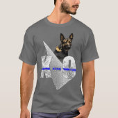 K9 Belgische Malinois Hund Phantastisch Police She T-Shirt (Vorderseite)