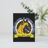 K9 Belgisches Malinois Postkarte (Stehend Vorderseite)
