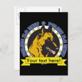 K9 Belgisches Malinois Postkarte (Vorne/Hinten)