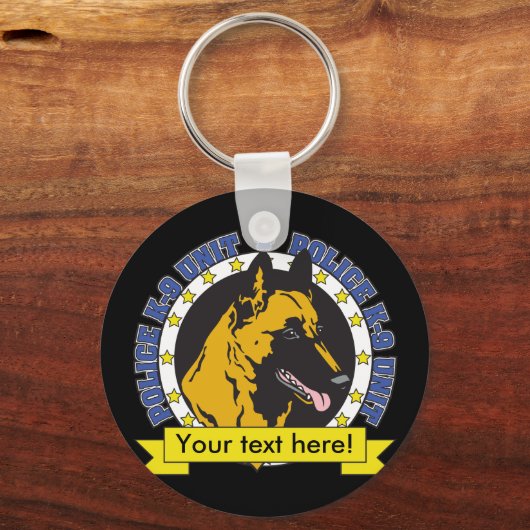 K9 Belgisches Malinois Schlüsselanhänger (Vorderseite)