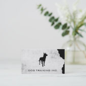 K9 | Bite Mark | Grunge Visitenkarte (Stehend Vorderseite)