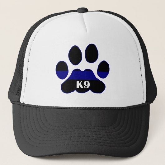 K9 Blue Line Truckerkappe (Vorderseite)