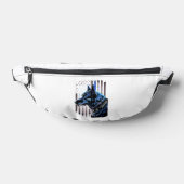 K9 Deutsche Schäferpolizei Dog Thin Blue Line Flag Bauchtasche (Ablage )