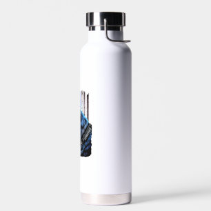 K9 Deutsche Schäferpolizei Dog Thin Blue Line Flag Trinkflasche