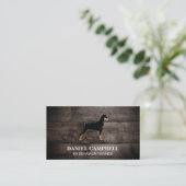 K9 Dog | Holzrahmen Visitenkarte (Stehend Vorderseite)