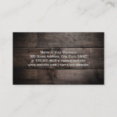 K9 Dog | Holzrahmen Visitenkarte (Rückseite)