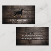 K9 Dog | Holzrahmen Visitenkarte (Vorne/Hinten)